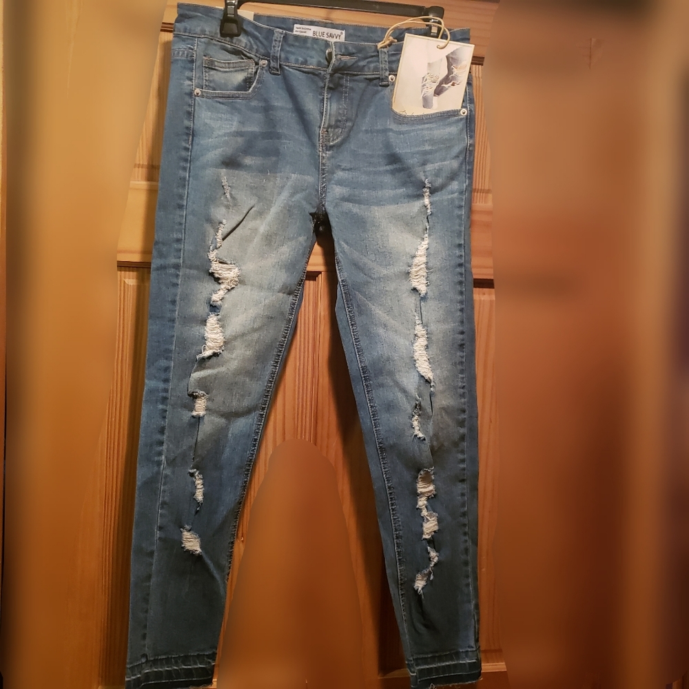 Juniors Blue Savvy jeans